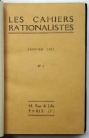 Les Cahiers Rationalistes 1931-1934　No.1-36合本2冊