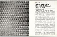 Wiener Werkstätte Modern Industrial Art 1903 to 1932

