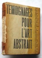 (仏）抽象芸術の証言　TENOIGNAGES POUR L'ART ABSTRAIT