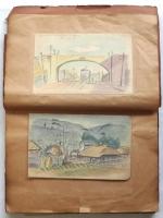 横浜・伊豆等「スケッチいろいろ」　1929－1931年　計67枚貼込