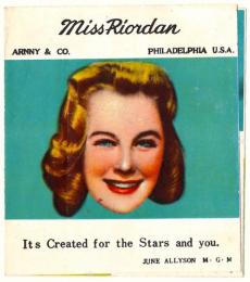 Miss Riordan 化粧品宣伝物