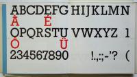 MODÈLES DE LETTRES/ SCHRIFTFORMEN/ TYPES OF LETTERS