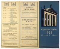 BERLIN Kunstwochen 1933 ベルリン芸術週間プログラム