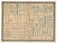 松竹 楽劇座　上演番組　金龍館ニュース第1号