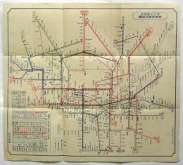 東京市電気局 電車運転系統図