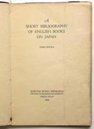 A Short Bibliography of English Books on Japan