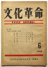 文化革命　第2巻第6号　特集：戦後文化運動の動向