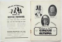 Bertram's W. Mills' CIRCUS 10th Olympia season 1929-1930 プログラム