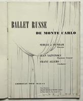 BALLET RUSSE DE MONTE CARLO　American Tour 1943-44