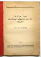 L.Trotzki　Die Rote Armee der Sowjetrepublik auf der Wacht