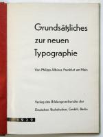 Grundsätzliches zur neuen Typographie　アルビヌス：新タイポグラフィの原理