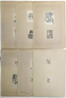 西洋古肖像銅版画　34枚貼込
