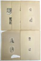 西洋古肖像銅版画　34枚貼込