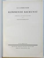 KOMMENDE BAUKUNST　独訳・建築をめざして