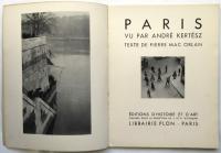 PARIS vu par André Kertész　ケルテス写真集〈パリ〉