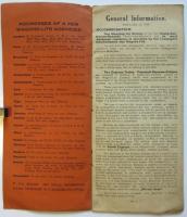 シベリア横断時刻表　Transsiberian Schedule May 16, 1928