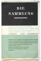 Die Sammulung　1.jahrgang 9.heft　Mai 1934