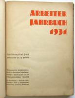 ARBEITER JAHRBUCH 1931　労働者年鑑 1931