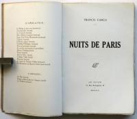 Nuits de Paris　カルコ「パリの夜」初版