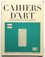 CAHIERS D'ART　6 année 9-10 1931