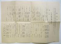 高田せい子・山田五郎 門下生舞踊発表會 プログラム　書簡共