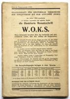 W.O.K.S. Ne.11/12 1930 Die Erste Kunst-Olympiade der Volker der USSR