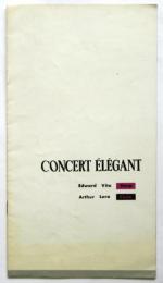 CONCERT ÉLÉGANT E.ヴィトー/A.ロラ 署名入 日本公演プログラム