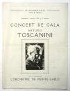 Concert de Gala Arturo Toscanini　プログラム