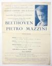 PIETRO MAZZINI　BEETHOVEN　写真入チラシ