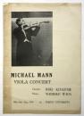 ミカエル・マン MIchael Mann Viola Concert　プロ...