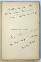 MÉMOIRES DE L'OMBRE　影の記憶　マルセル・ベアリュ署名入