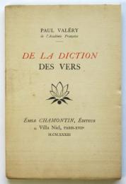 DE LA DICTION DES VERS