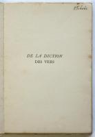 DE LA DICTION DES VERS