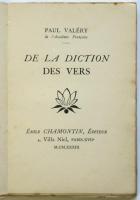 DE LA DICTION DES VERS