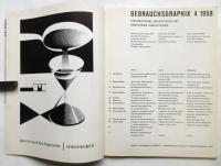 GEBRAUCHSGRAPHIK　4/1958