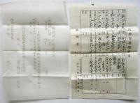 「仮設興行場建設許可願」ほか映画館資料　6点
