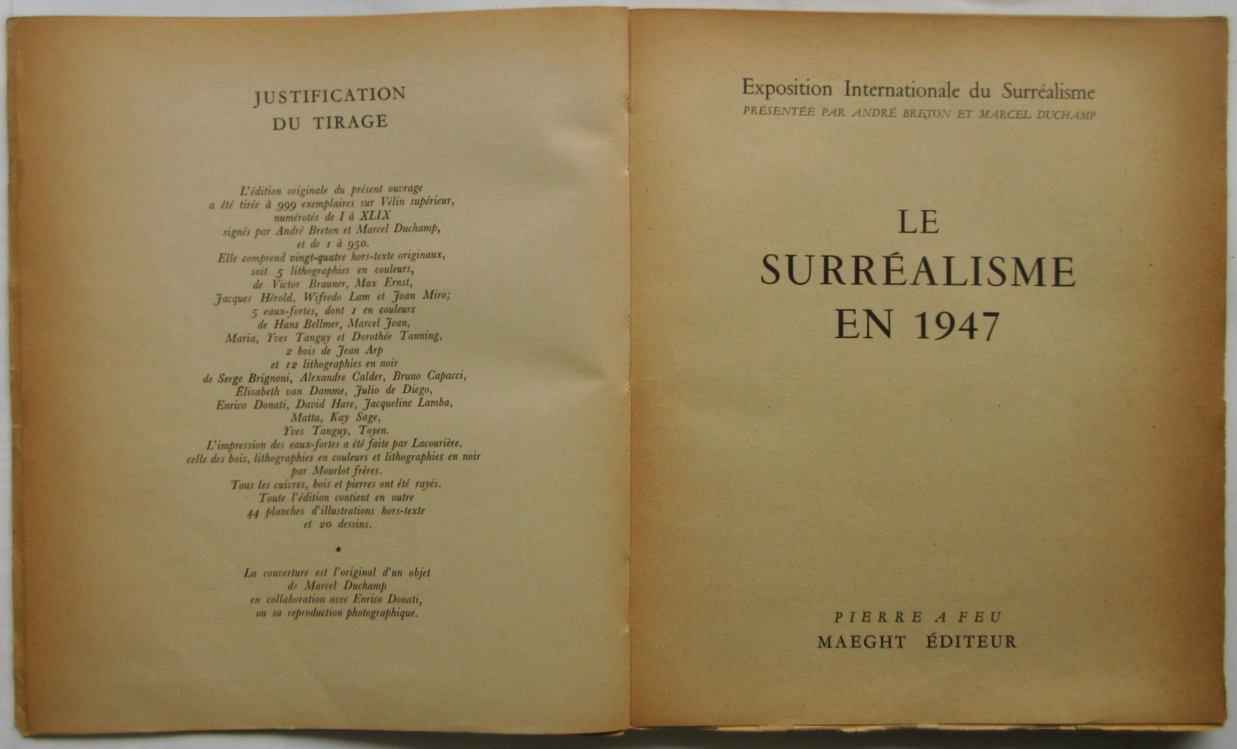 Le Surréalisme en 1947 シュルレアリスム国際展カタログ