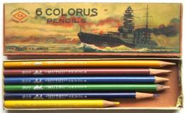 T.K.PENCIL 6色鉛筆　T.K.6COLOURS PENCILS