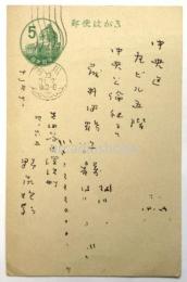 野尻抱影 葉書