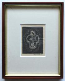 O. Müller 木版画　1920年サイン入
