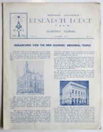 Northern California RESEARCH LODGE F.＆A.M.　Vol.3 No.3