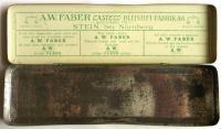 ドイツ製鉛筆空き缶　A.W.FABER“CASTELL”