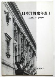 日本洋舞史年表 Ⅰ　1900～1959