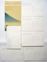鉄道省国際観光局発行　絵葉書　6枚袋付