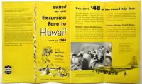 United AIR LINES Excursion Fare to Hawaii