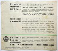 NEL 1936.XIV　A MILANO　第4回ミラノ・トリエンナーレ関連リーフレット