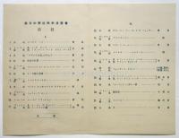 麻布中学校秋季演奏会曲目　1918