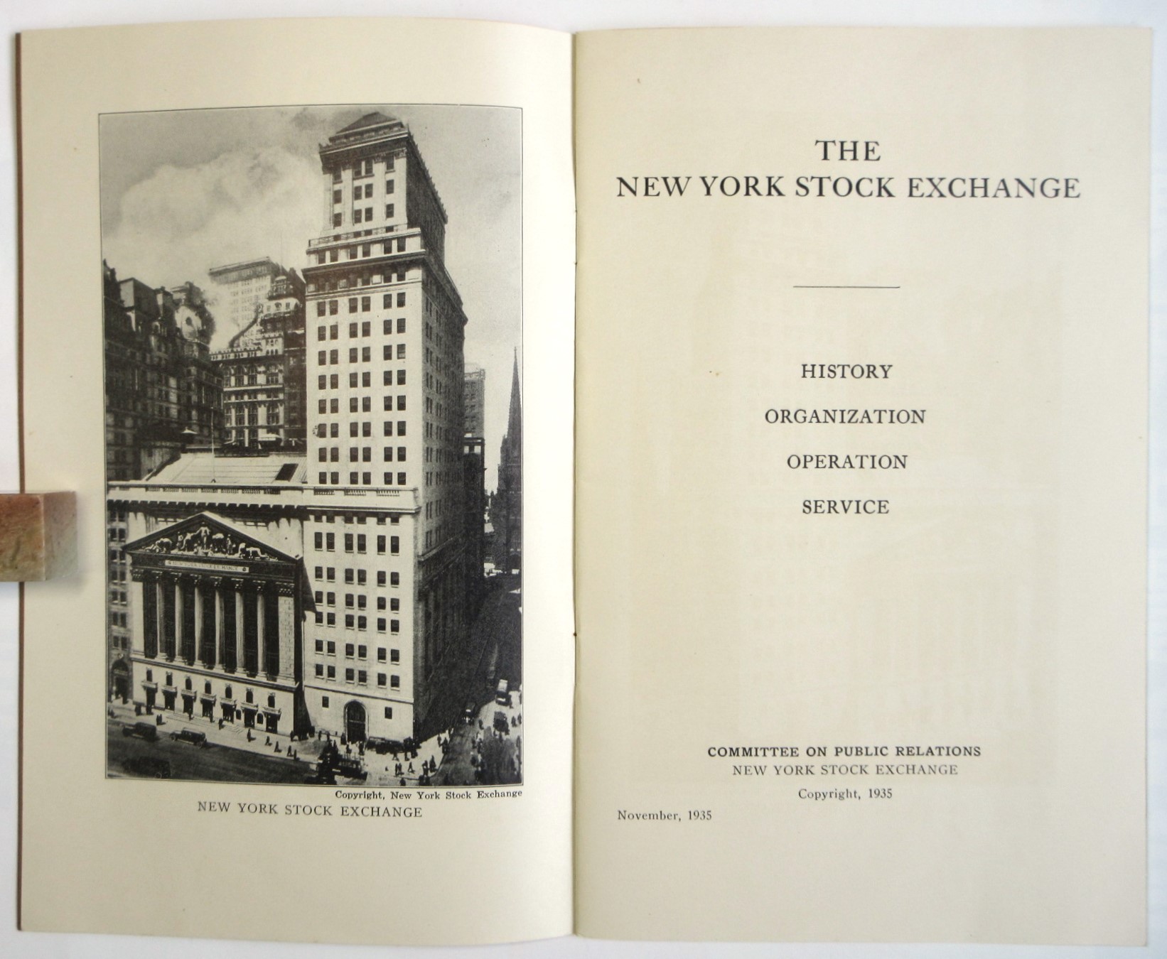 ニューヨーク証券取引所冊子 THE NEW YORK STOCK EXCHANGE / 古本、中古本、古書籍の通販は「日本の古本屋」 / 日本の古本屋