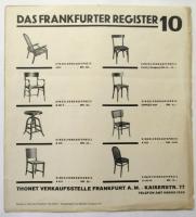 Das Frankfurter Register（Das Neue Frankfurt附録）　3/10/16/17　4枚