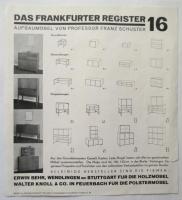 Das Frankfurter Register（Das Neue Frankfurt附録）　3/10/16/17　4枚